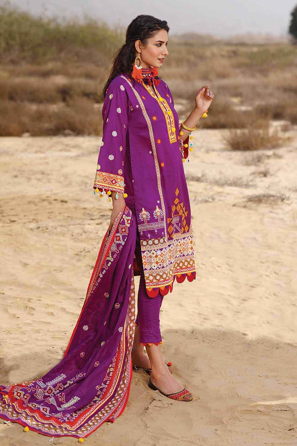 Gul Ahmed Summer 2022 · Essential 3PC Collection – 3PC Embroidered Lawn Suit CL-1292 - Image 2