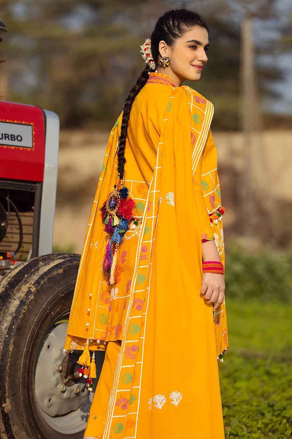 Gul Ahmed Summer 2022 · Essential 3PC Collection – 3PC Printed Lawn Suit With Printed Lawn Dupatta CL-22013 - Image 3