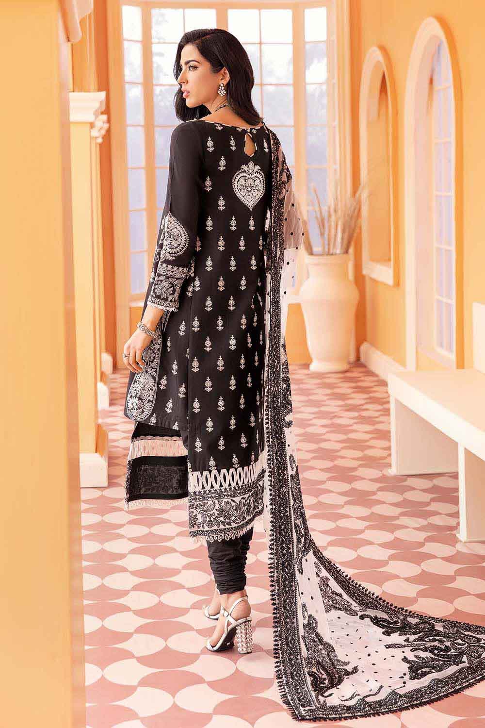 Gul Ahmed Summer 2022 · Premium Collection – 3PC Embroidered Lawn Suit With Embroidered Chiffon Dupatta PM-22044 - Image 3