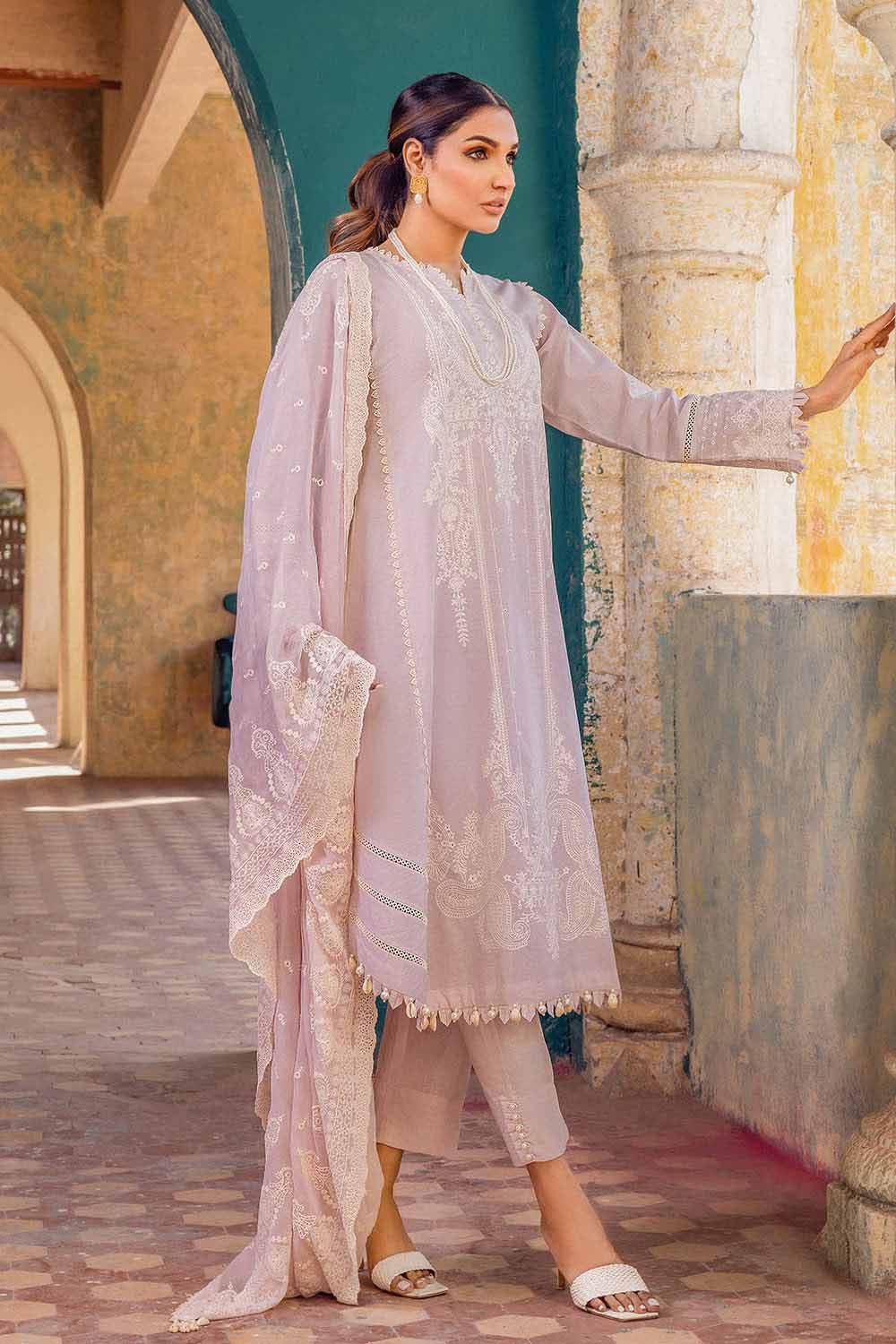 Gul Ahmed Summer 2023 - Premium Collection – 3PC Embroidered Chiffon Dupatta Lawn Suit PM-32041