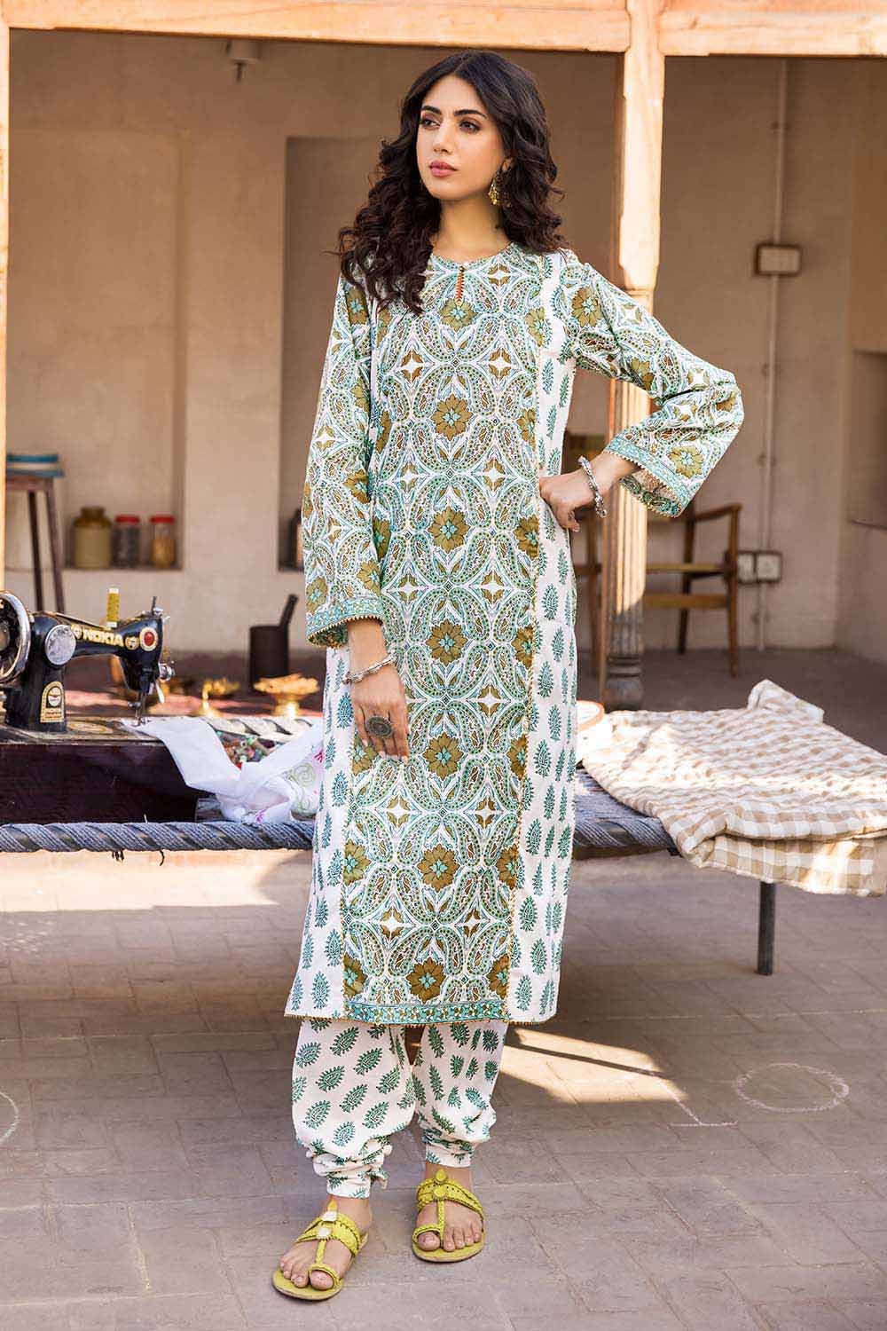 Gul Ahmed Summer Vintage Garden – 2PC Lawn Printed Shirt Trousers Suit TL-32025 A - Image 3
