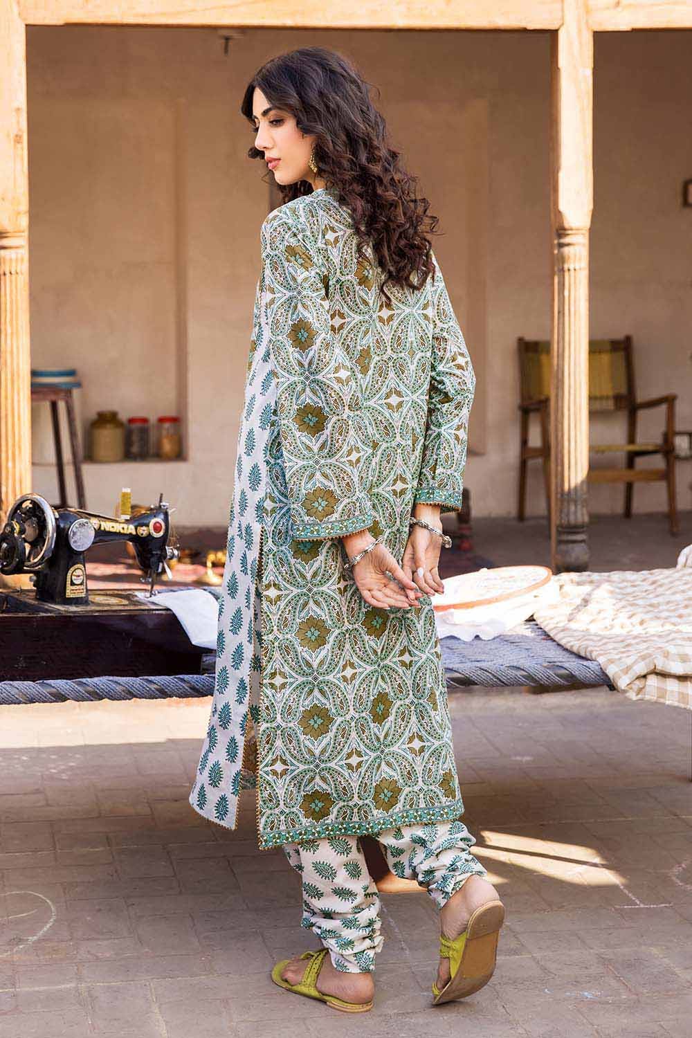 Gul Ahmed Summer Vintage Garden – 2PC Lawn Printed Shirt Trousers Suit TL-32025 A - Image 4