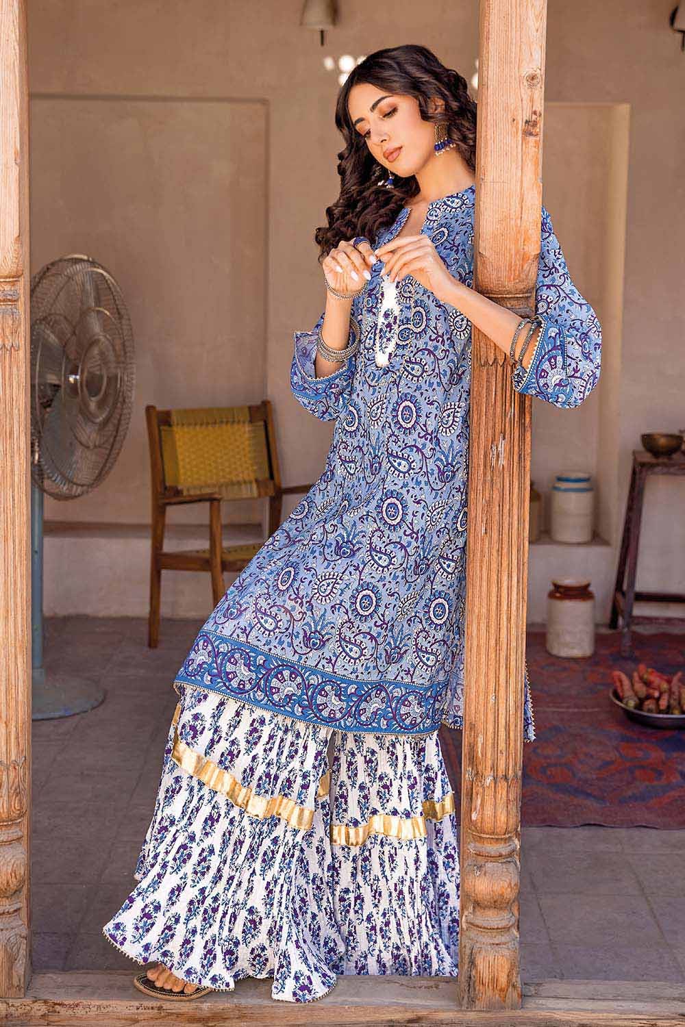 Gul Ahmed Summer Vintage Garden – 2PC Lawn Printed Shirt Trousers Suit TL-32026 A
