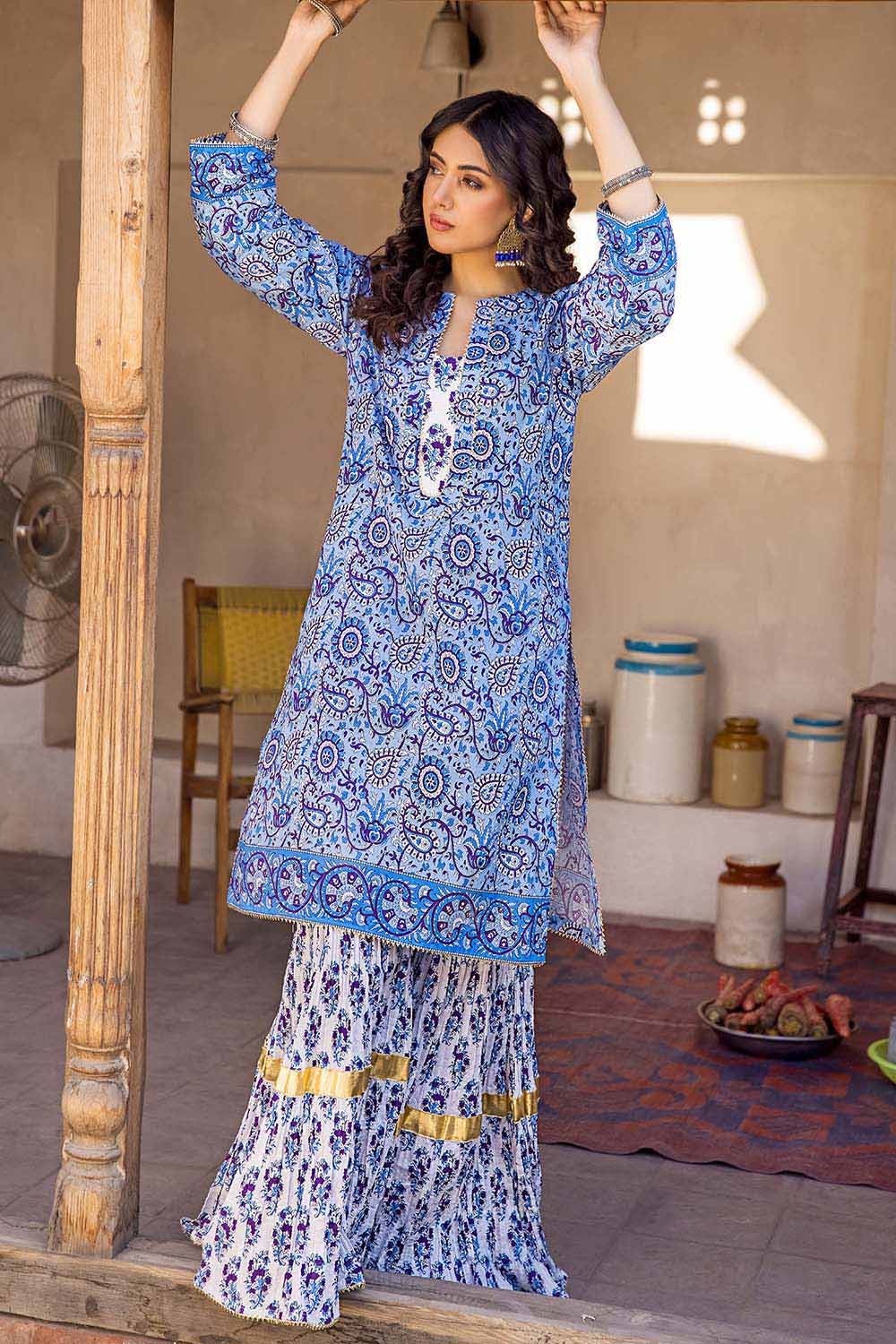 Gul Ahmed Summer Vintage Garden – 2PC Lawn Printed Shirt Trousers Suit TL-32026 A - Image 2