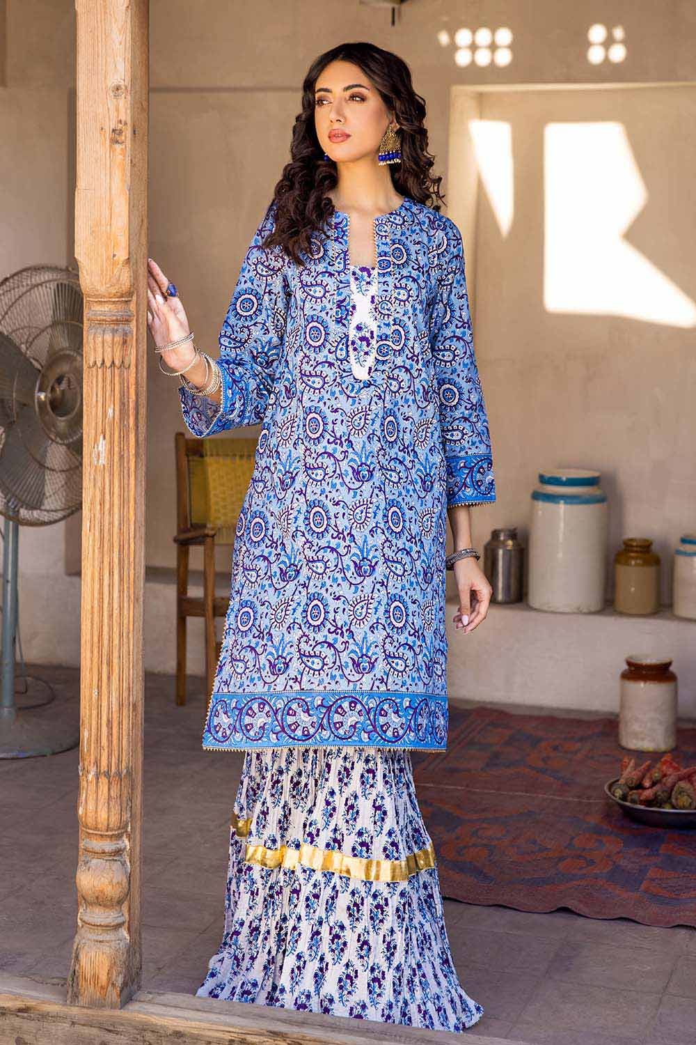 Gul Ahmed Summer Vintage Garden – 2PC Lawn Printed Shirt Trousers Suit TL-32026 A - Image 3