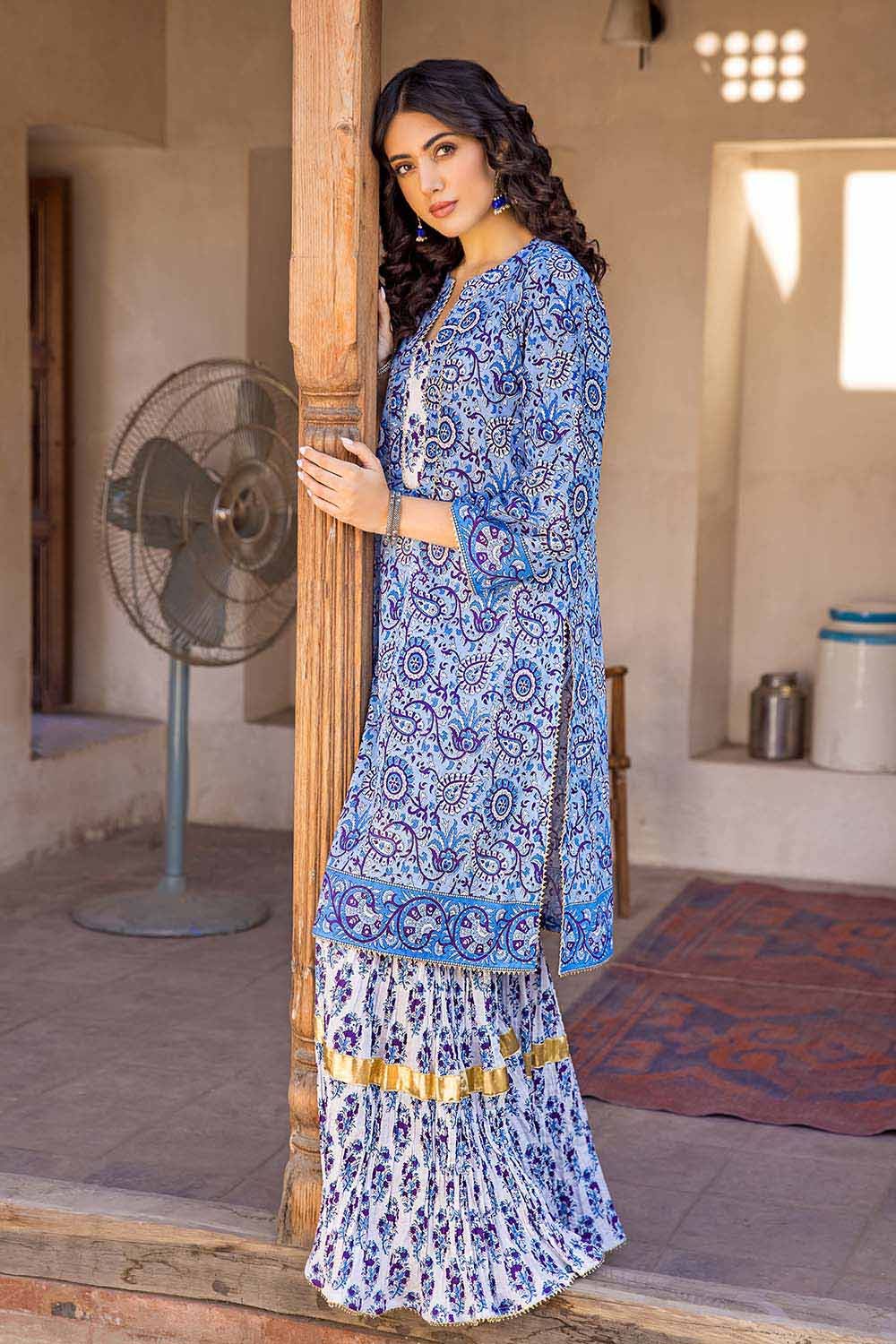 Gul Ahmed Summer Vintage Garden – 2PC Lawn Printed Shirt Trousers Suit TL-32026 A - Image 4