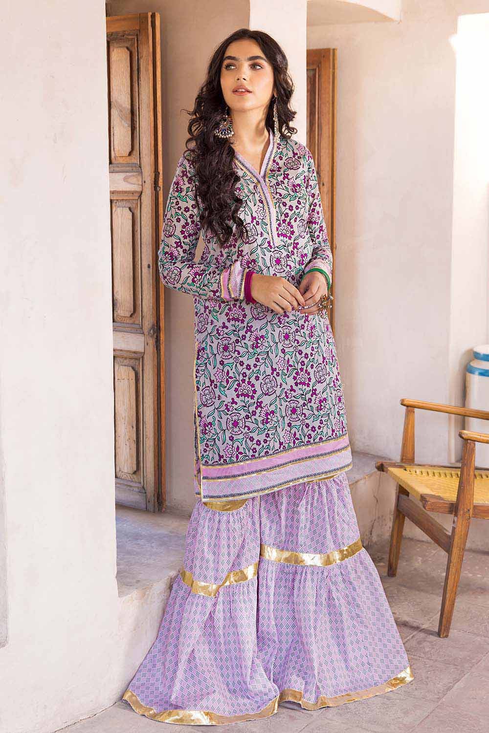 Gul Ahmed Summer Vintage Garden – 2PC Lawn Printed Shirt Trousers Suit TL-32027 A - Image 4