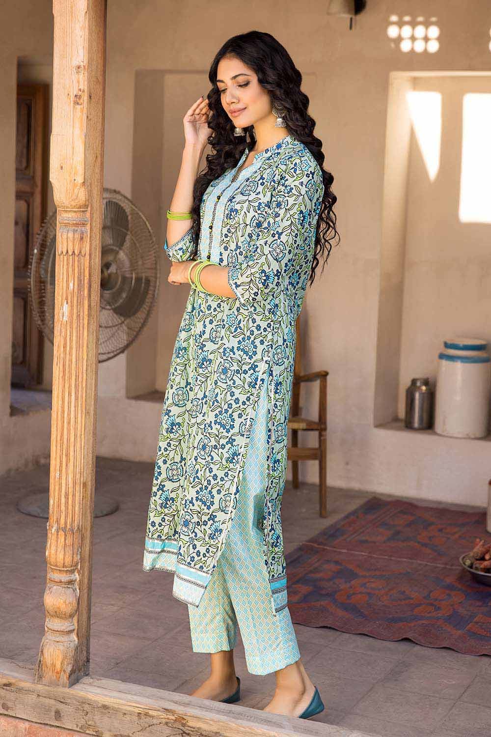 Gul Ahmed Summer Vintage Garden – 2PC Lawn Printed Shirt Trousers Suit TL-32027 B - Image 4