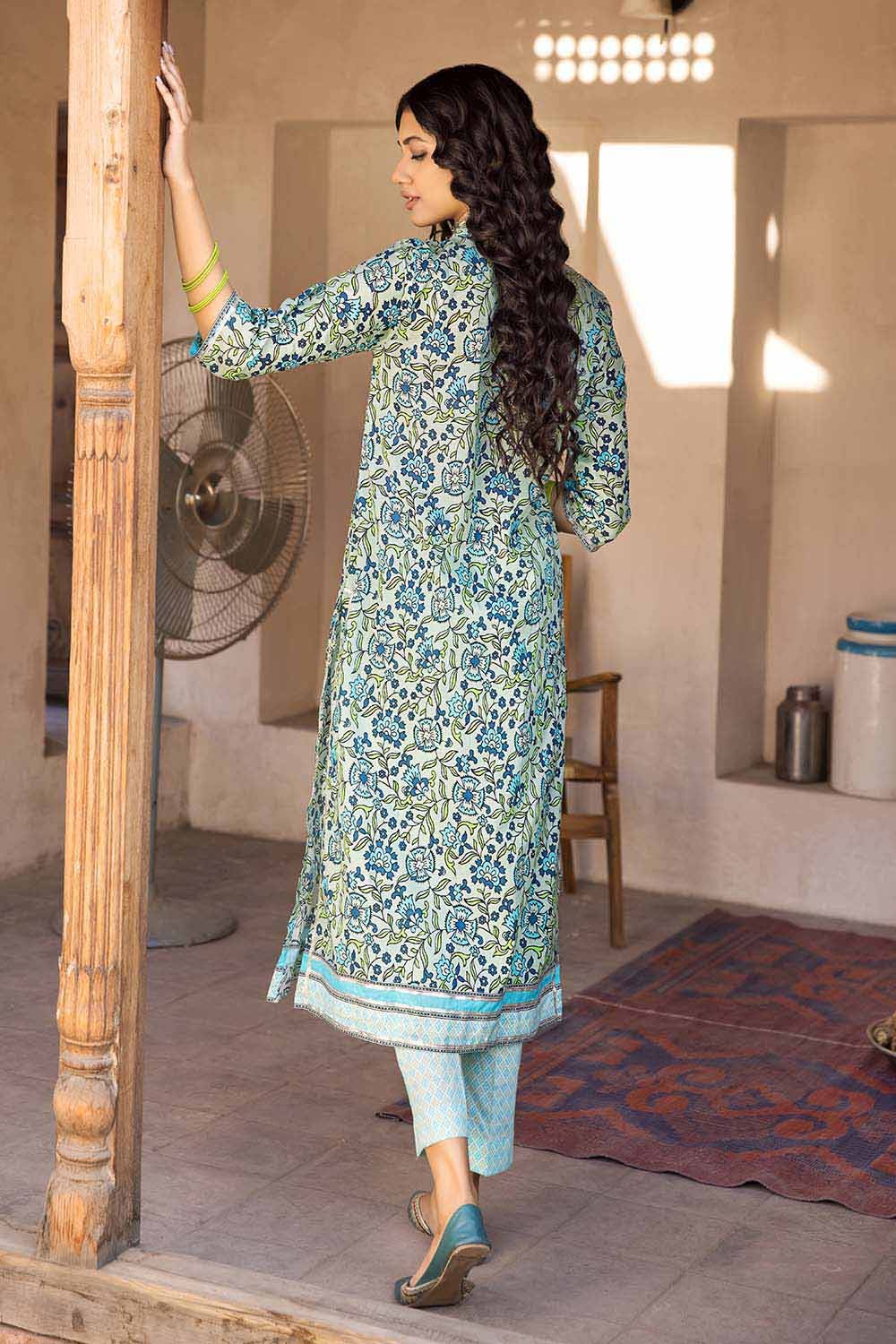 Gul Ahmed Summer Vintage Garden – 2PC Lawn Printed Shirt Trousers Suit TL-32027 B - Image 5