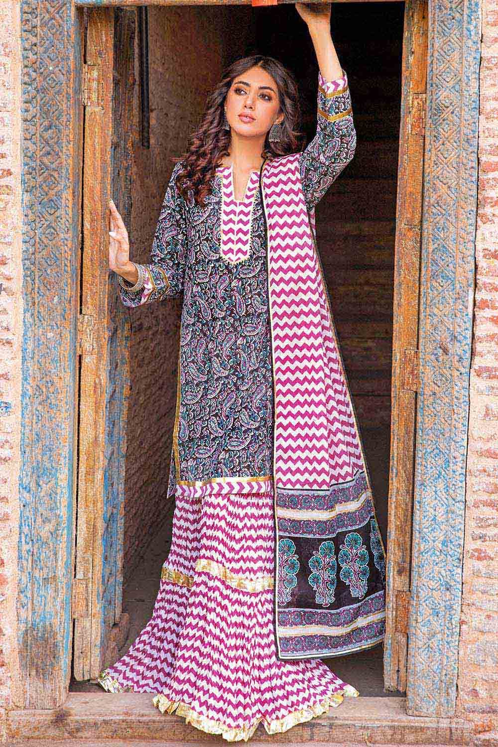 Gul Ahmed Summer Vintage Garden – 3PC Lawn Printed Suit CL-32234 B - Image 2