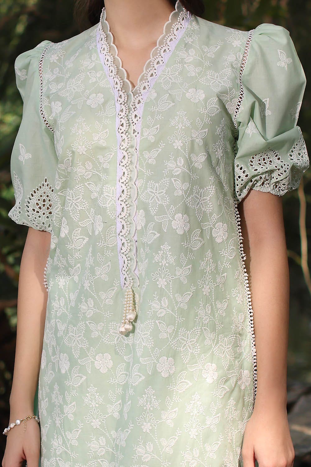 Gul Ahmed · The Joy of Summer – 2 Piece Schiffli Embroidered Lawn Suit TL-52099 - Image 6