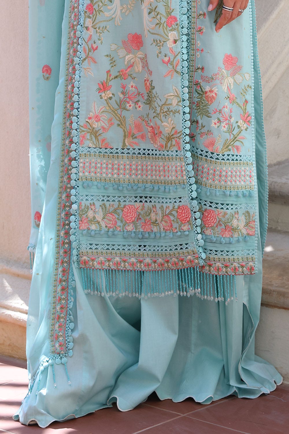 Gul Ahmed · The Joy of Summer – 3 Piece Embroidered Lawn Suit with Embroidered Chiffon Dupatta PM-52019 - Image 5