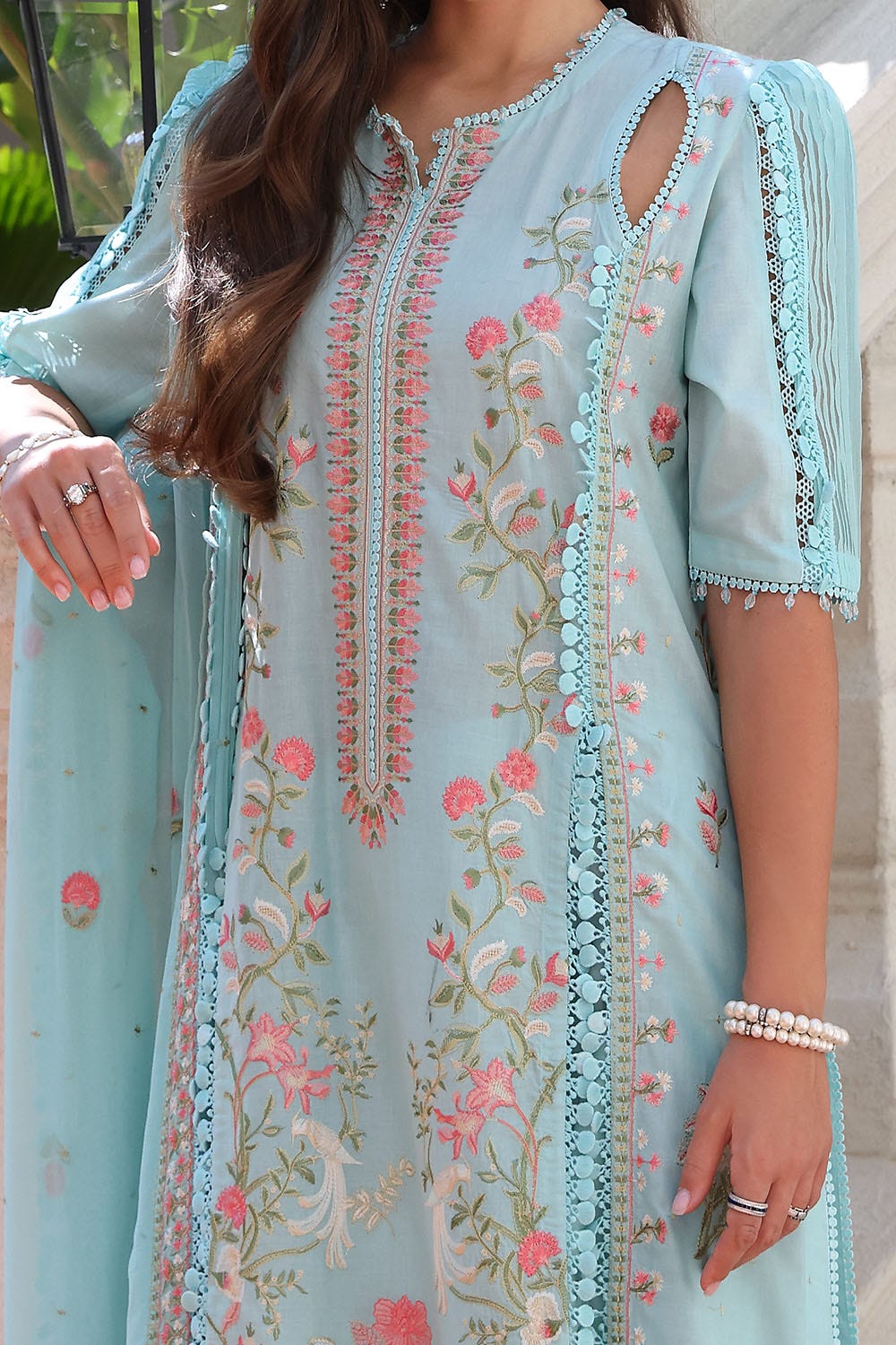 Gul Ahmed · The Joy of Summer – 3 Piece Embroidered Lawn Suit with Embroidered Chiffon Dupatta PM-52019 - Image 6
