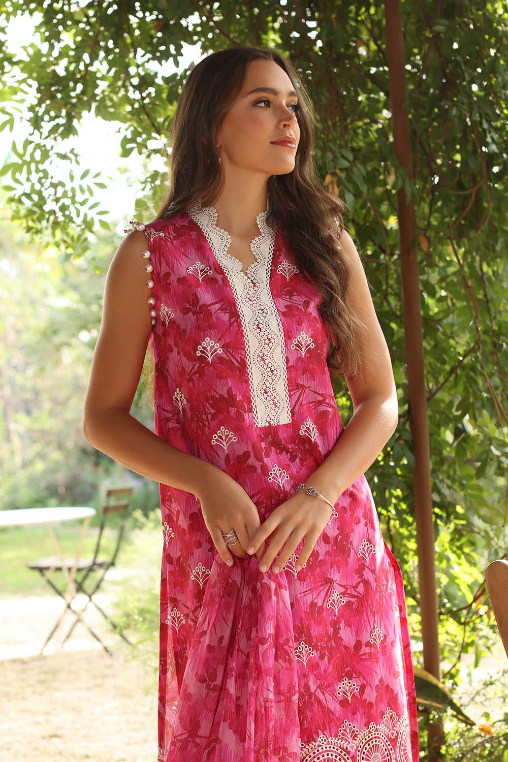 Gul Ahmed · The Joy of Summer – 3 Piece Embroidered Printed Lawn Suit with Embroidered Printed Chiffon Dupatta PR-52004 - Image 5