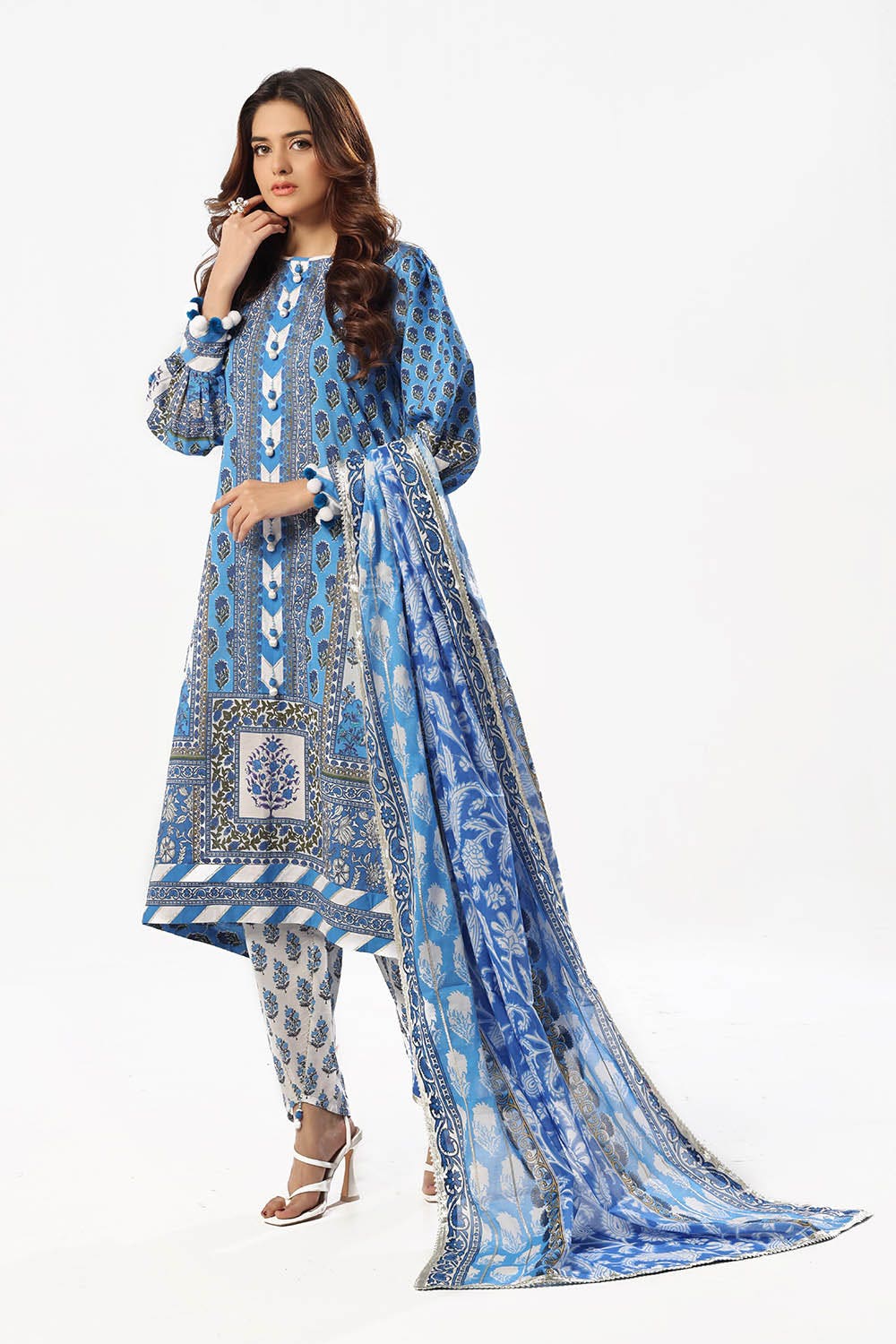 Gul Ahmed · The Joy of Summer – 3 Piece Printed Lawn Suit with Printed Lawn Dupatta CL-52506 - Image 5