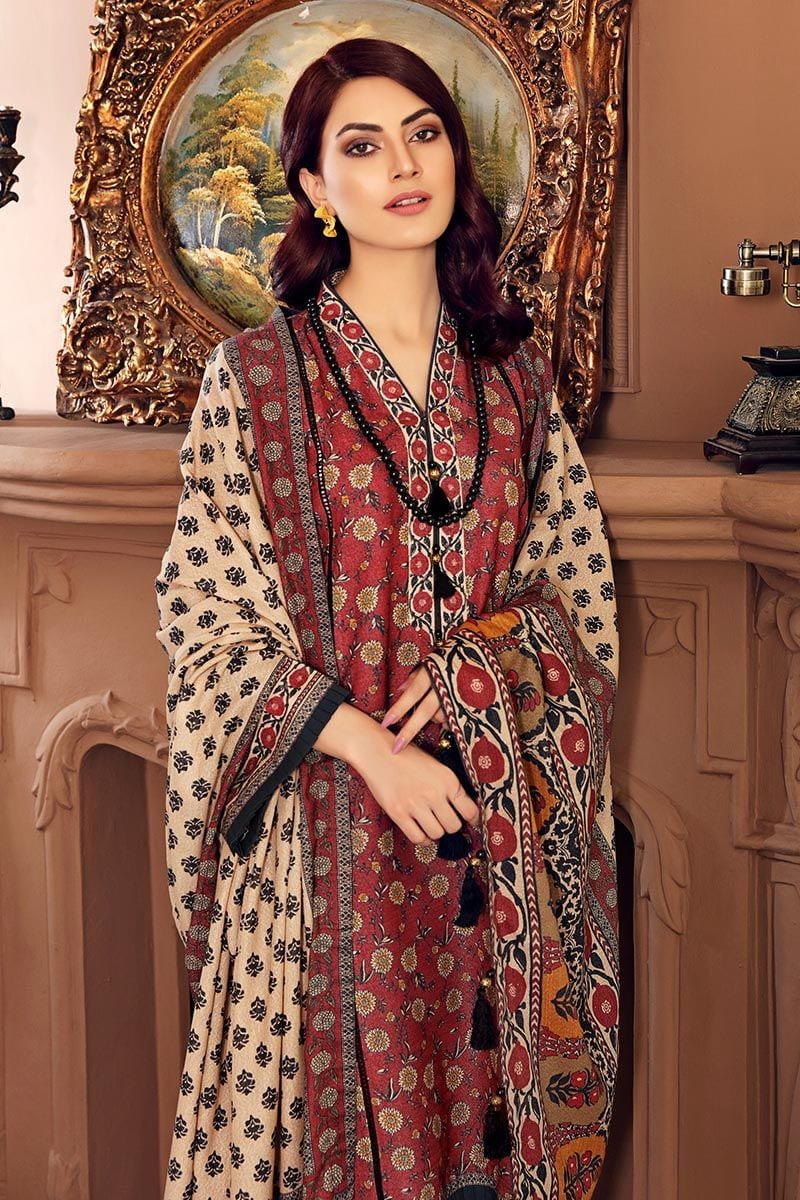 Gul Ahmed Winter Collection – 3 Pc Digital Printed Karandi Suit ADP-02 - Image 2