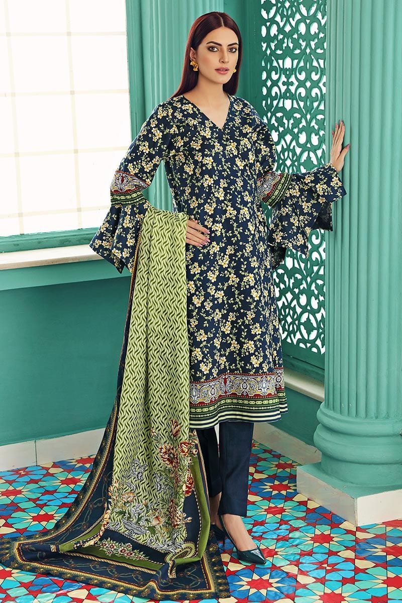 Gul Ahmed Winter Collection โ 3 PC Twill Linen Suit LT-18