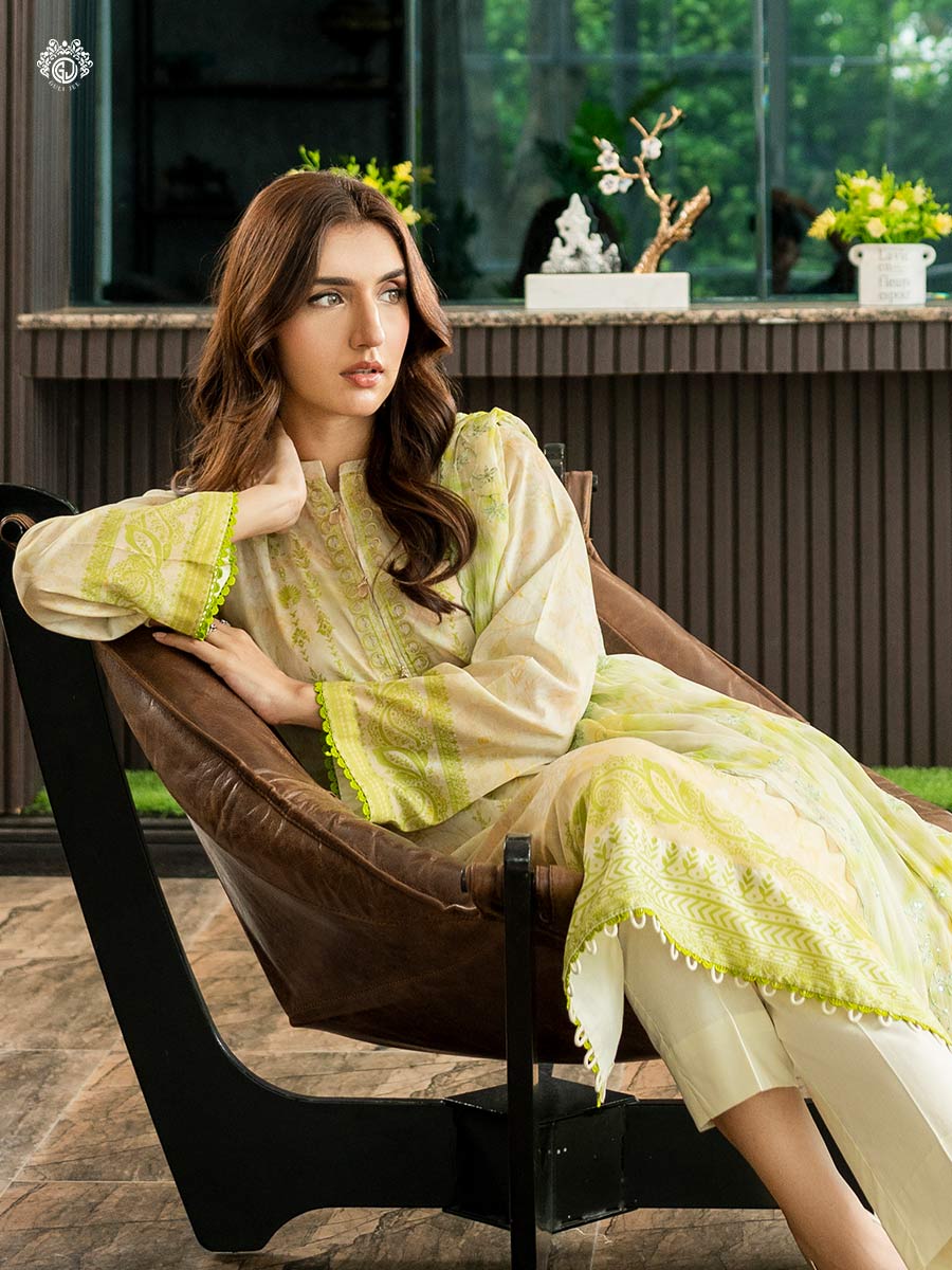 Gulljee Laleh Lawn Collection – GLL2301A12 - Image 2