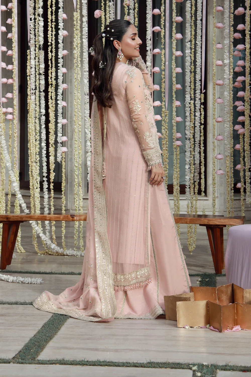 Gulmina Luxury Handwork Chiffon Formals – Arooba - Image 8
