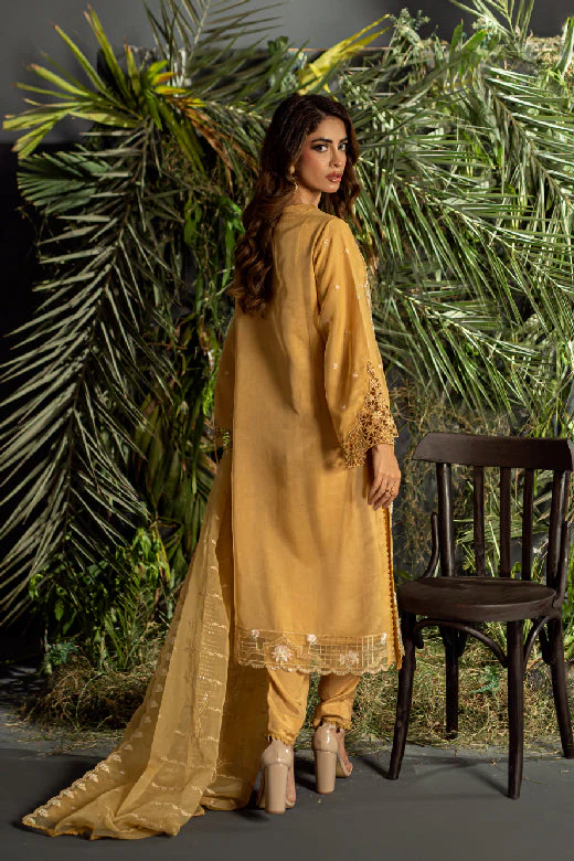 Guzel Gulheri 3PC Pret/Stitched Eid Organza Suit – Deena - Image 5