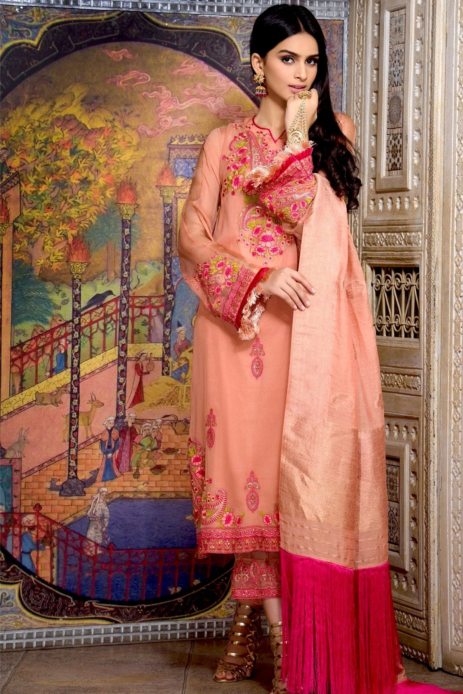 Honey Waqar Malika Serena Chiffon Collection '21 – NOOR-UL-NISA - Image 2