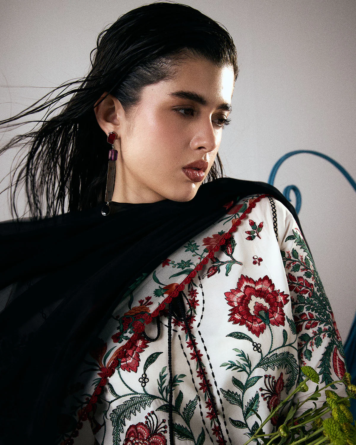 Hussain Rehar Jugnu Luxury Lawn Edit – Inali - Image 5