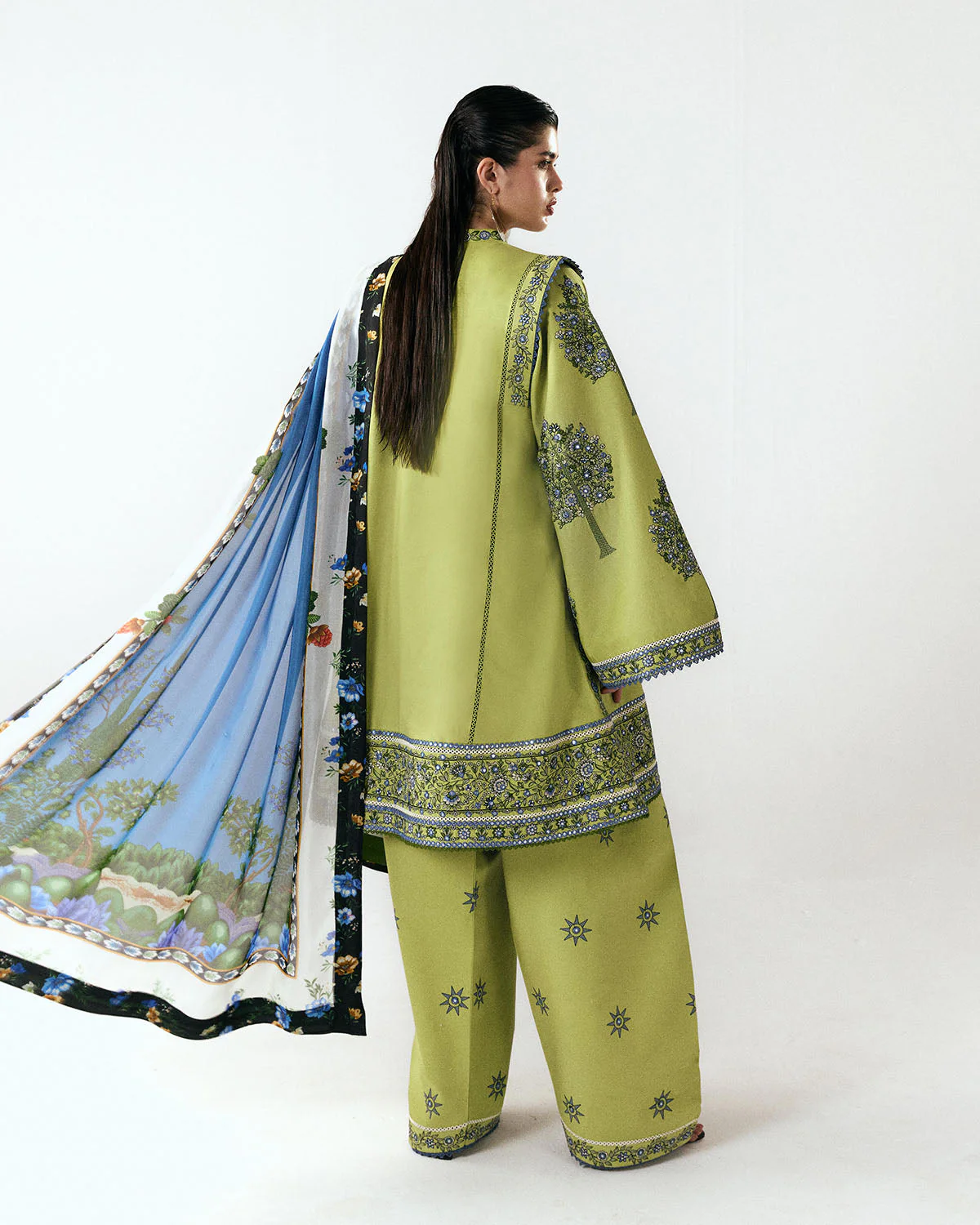 Hussain Rehar Jugnu Luxury Lawn Edit – Mai - Image 7