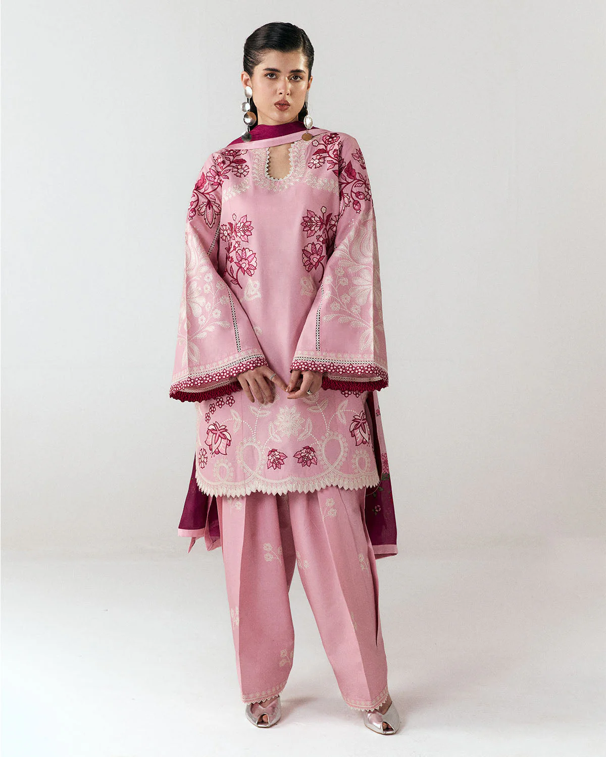 Hussain Rehar Jugnu Luxury Lawn Edit – Nanya - Image 4