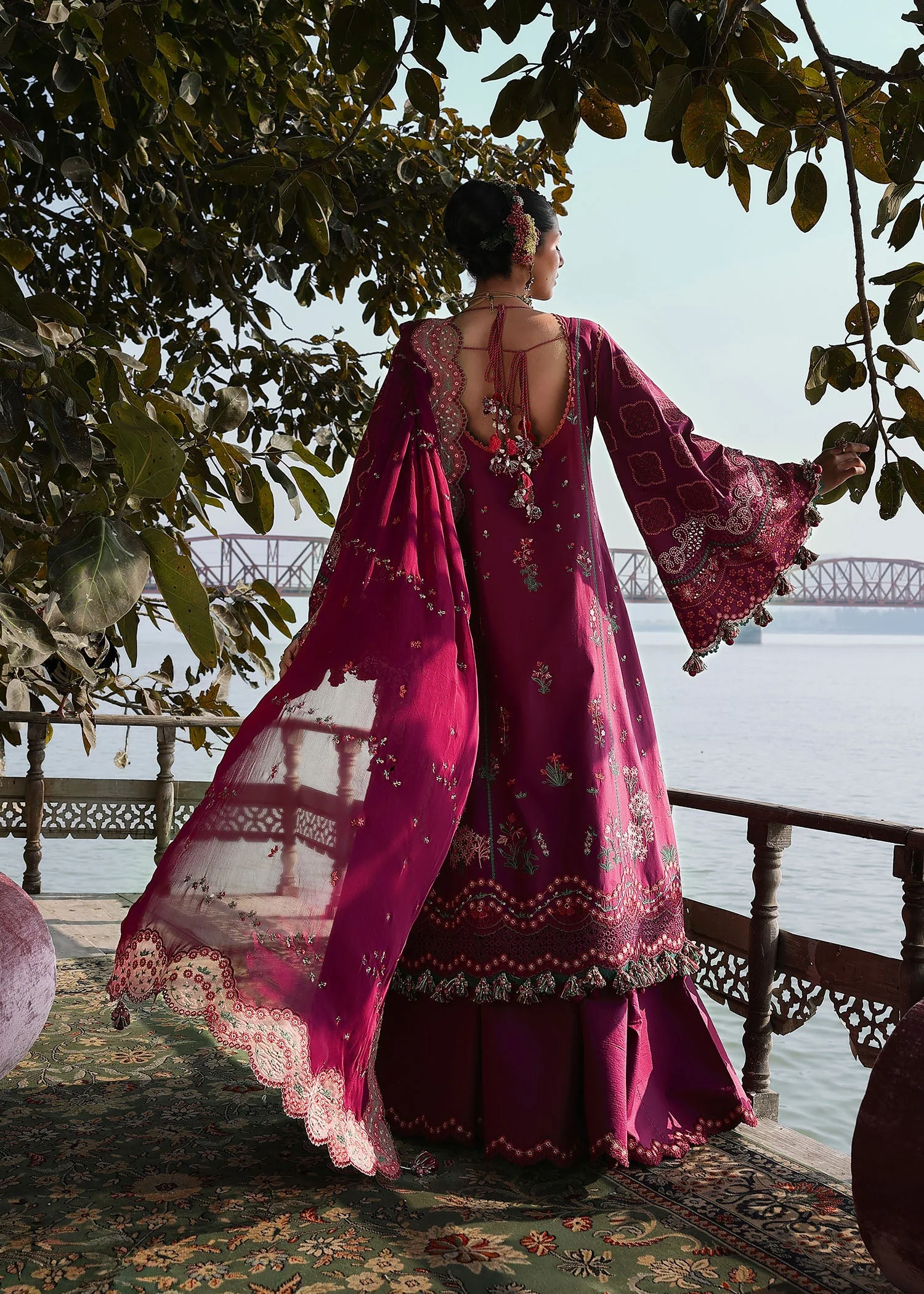 Hussain Rehar Luxury Lawn Eid Edit – Anjas - Image 4