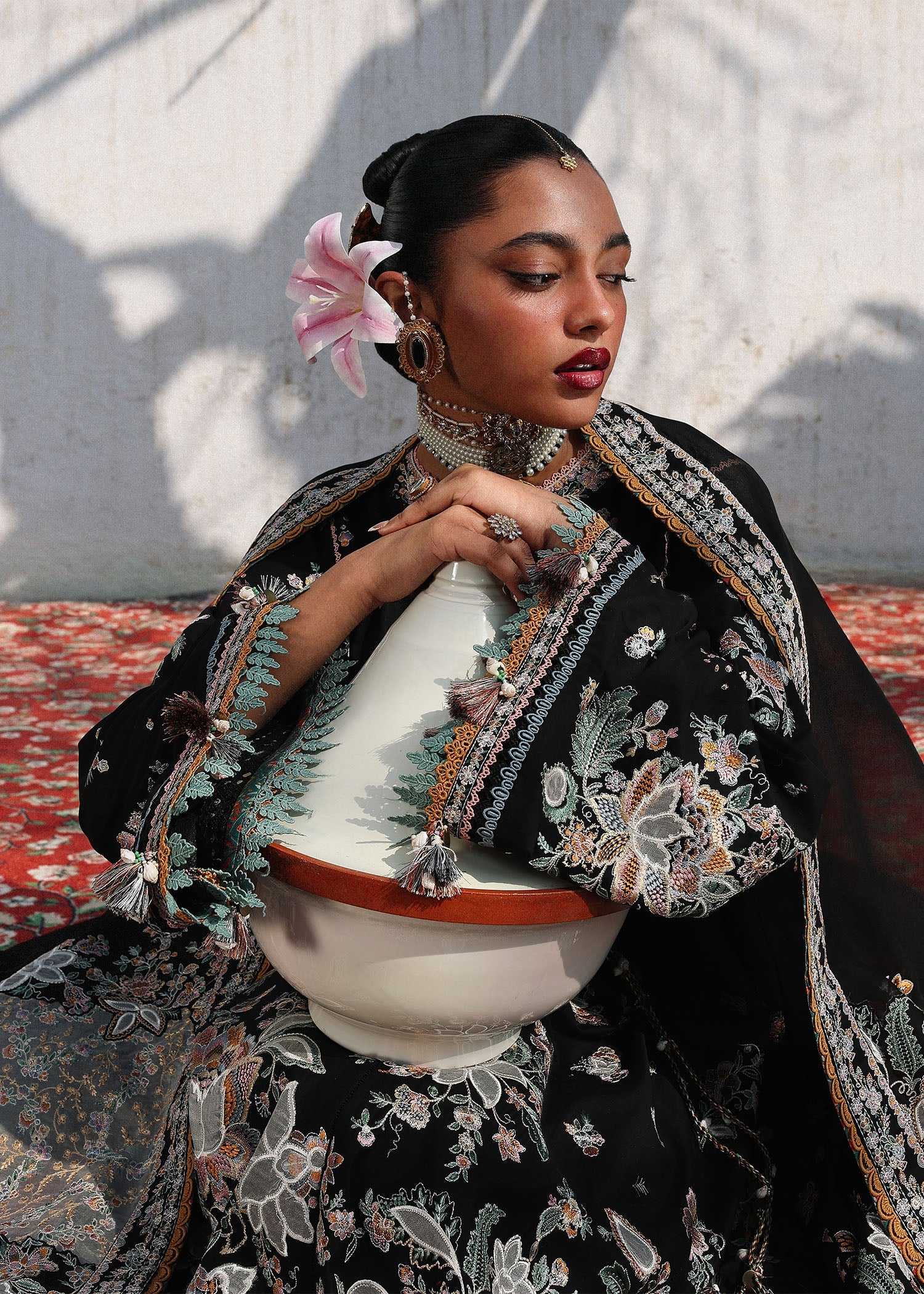 Hussain Rehar Luxury Lawn Eid Edit – Sable - Image 2
