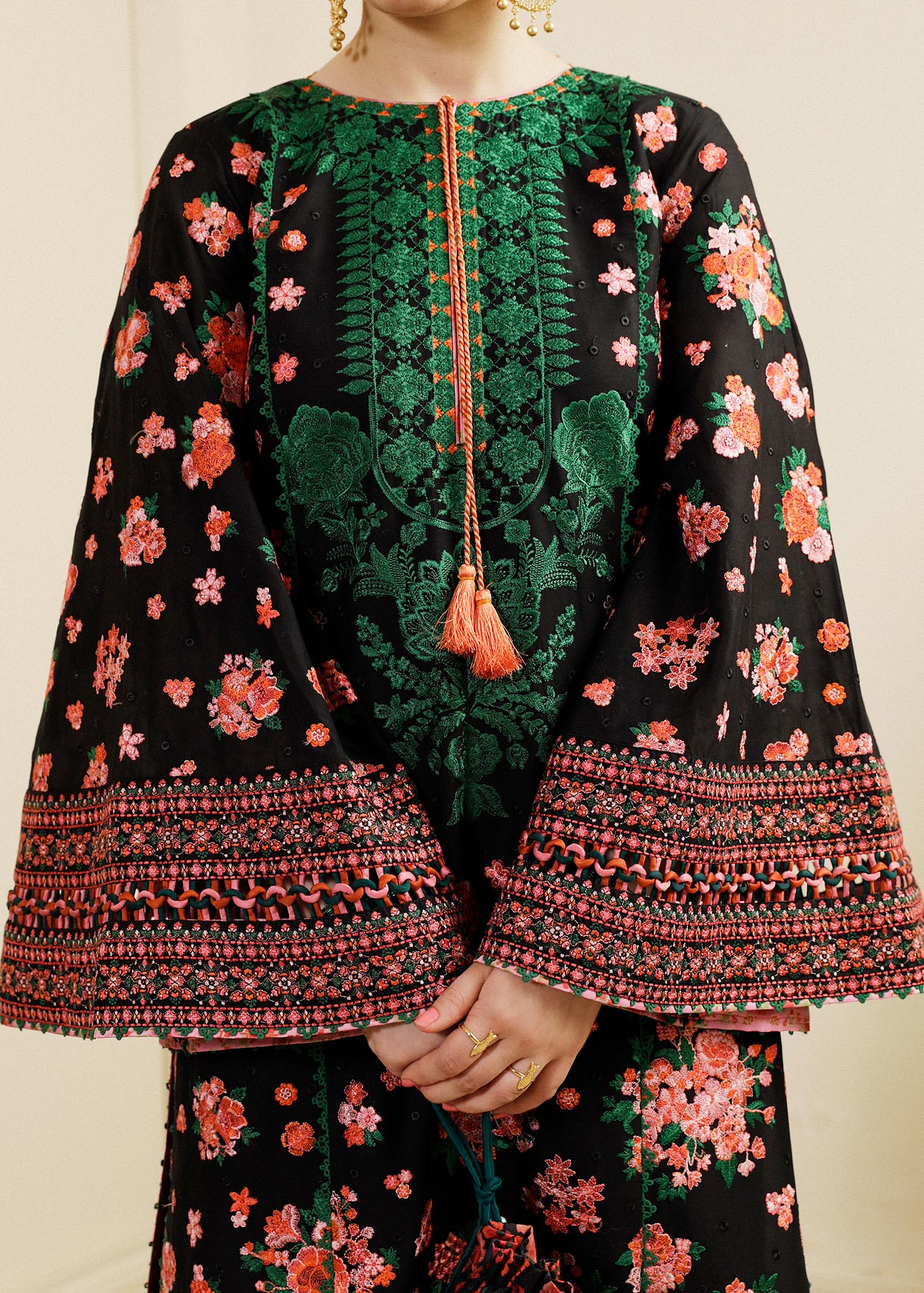 Hussain Rehar Luxury Lawn Festive Collection – Noir - Image 3