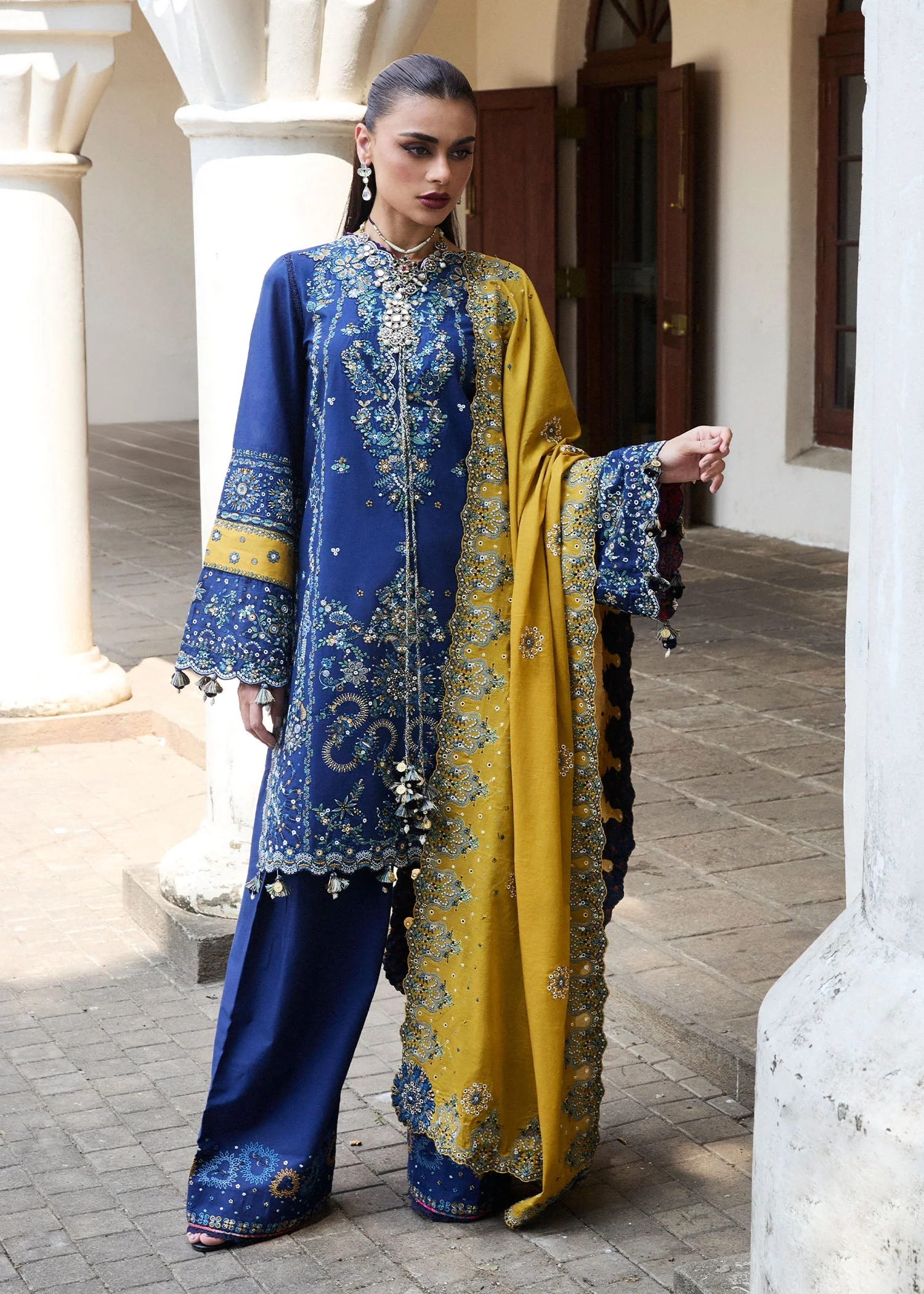 Hussain Rehar Luxury Lawn – Riviera
