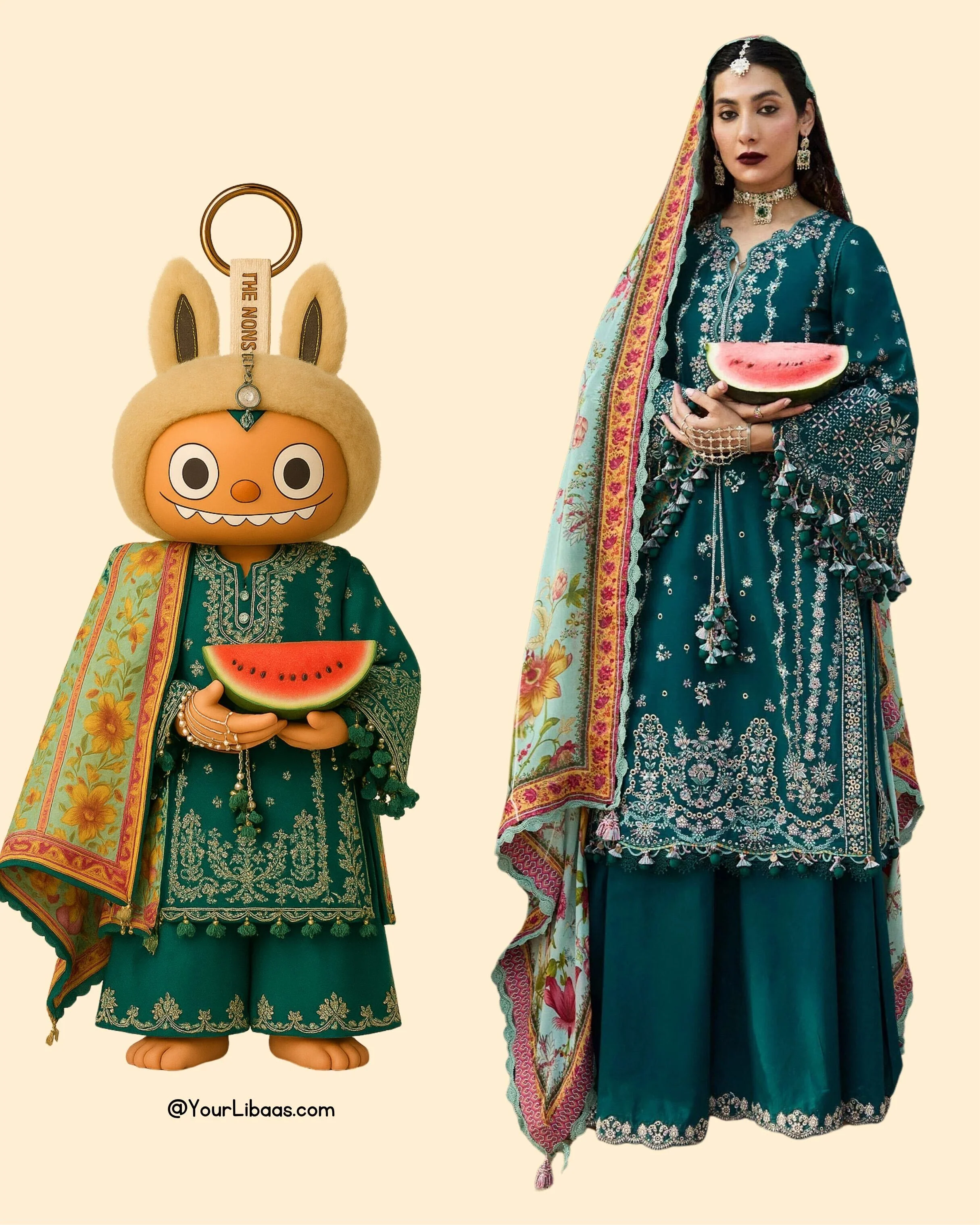 Hussain Rehar Nirmal Spring/Summer Lawn – Saher - Image 2