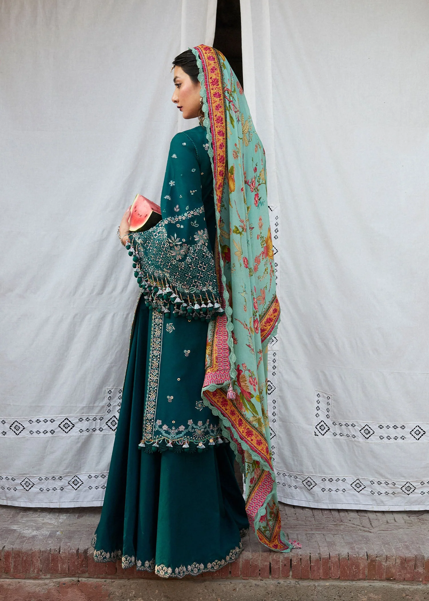 Hussain Rehar Nirmal Spring/Summer Lawn – Saher - Image 6