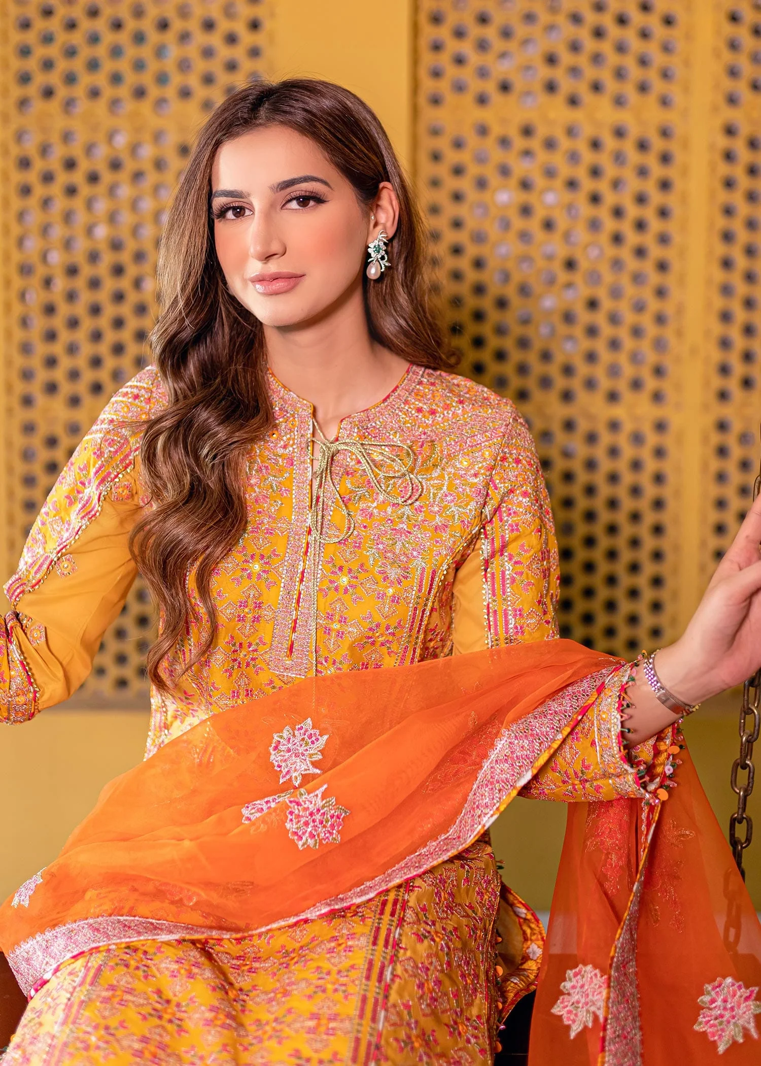 Hussain Rehar Rahgoli Luxury Lawn Collection 2022 – Shadeh - Image 25