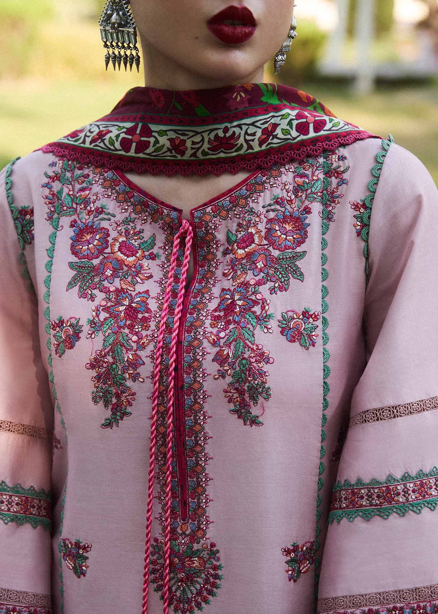 Hussain Rehar Spring/Summer Luxury Lawn β Sakura - Image 4
