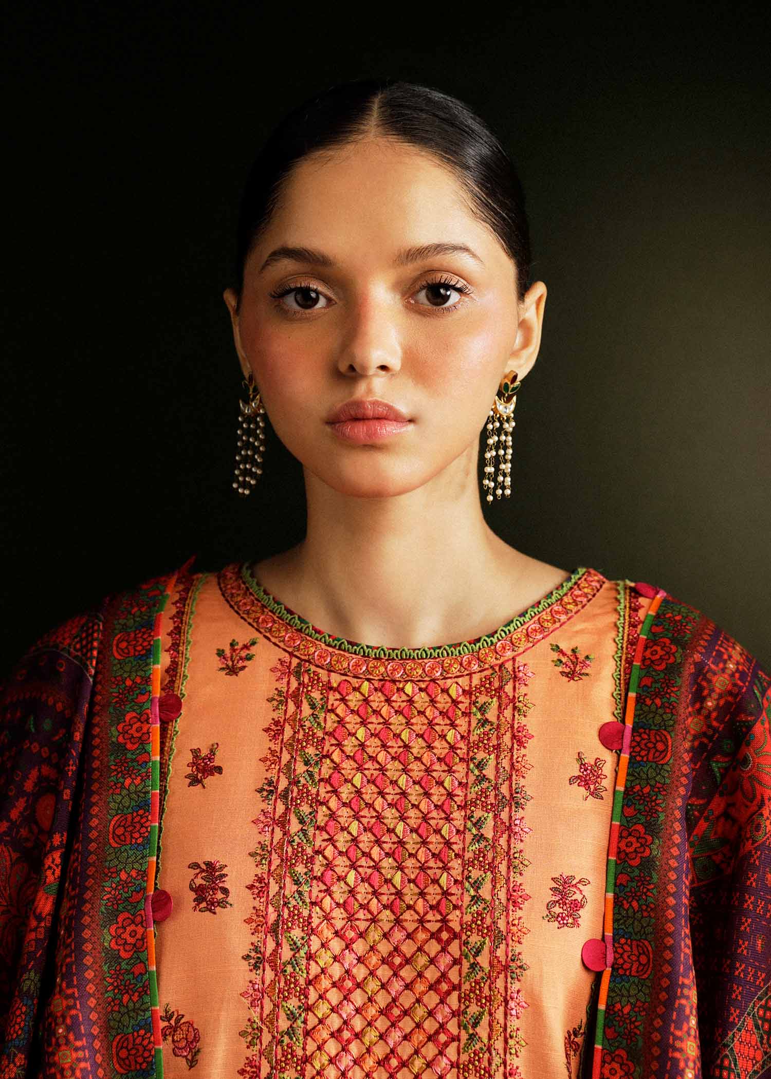 Hussain Rehar Winter Collection with Shawl – Sunrise - Image 5