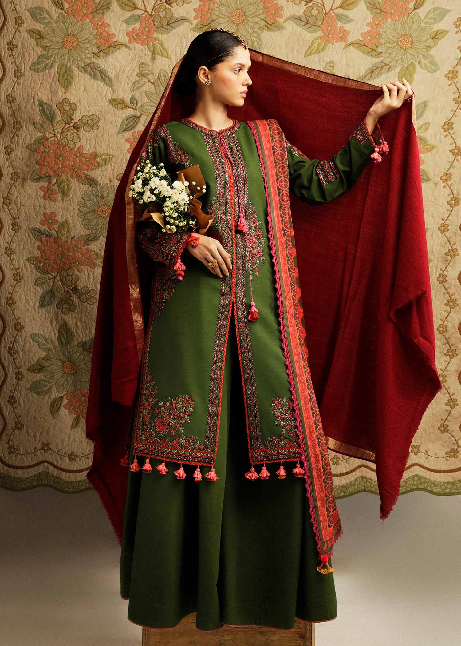 Hussain Rehar Winter Collection with Shawl – Taal - Image 8