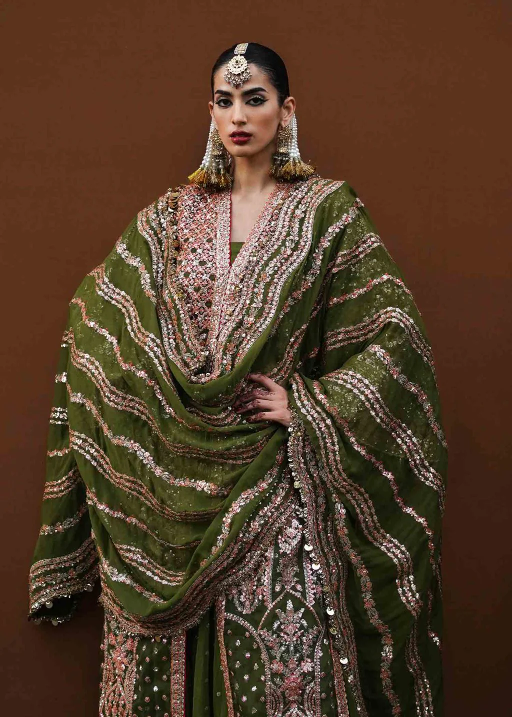 Hussain Rehar Zaib-un-Nisa Luxury Wedding Formals – Zaitoon - Image 2