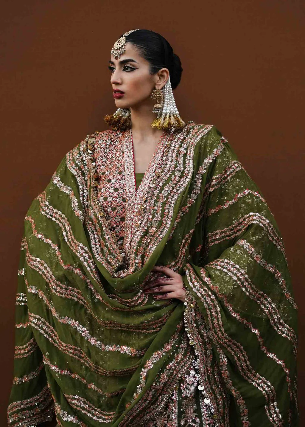 Hussain Rehar Zaib-un-Nisa Luxury Wedding Formals – Zaitoon - Image 3