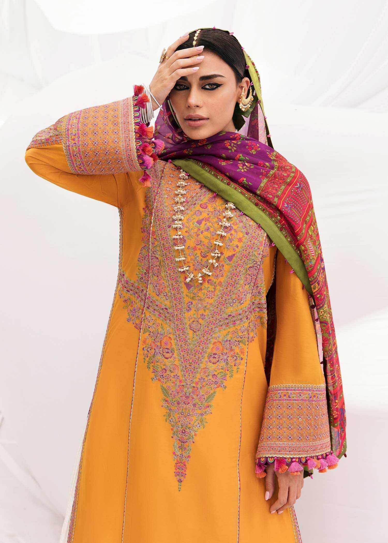 Hussain Rehar Mausam Luxury Lawn Collection – GENDA - Image 8