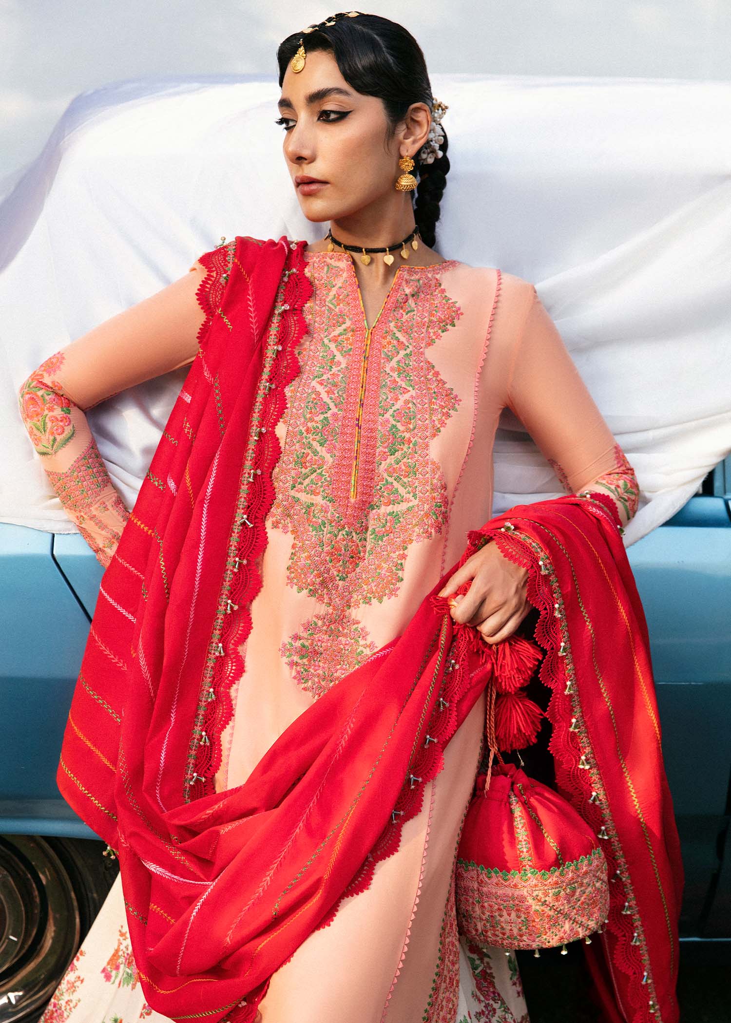 Hussain Rehar Mausam Luxury Lawn Collection – GULMENDI - Image 6