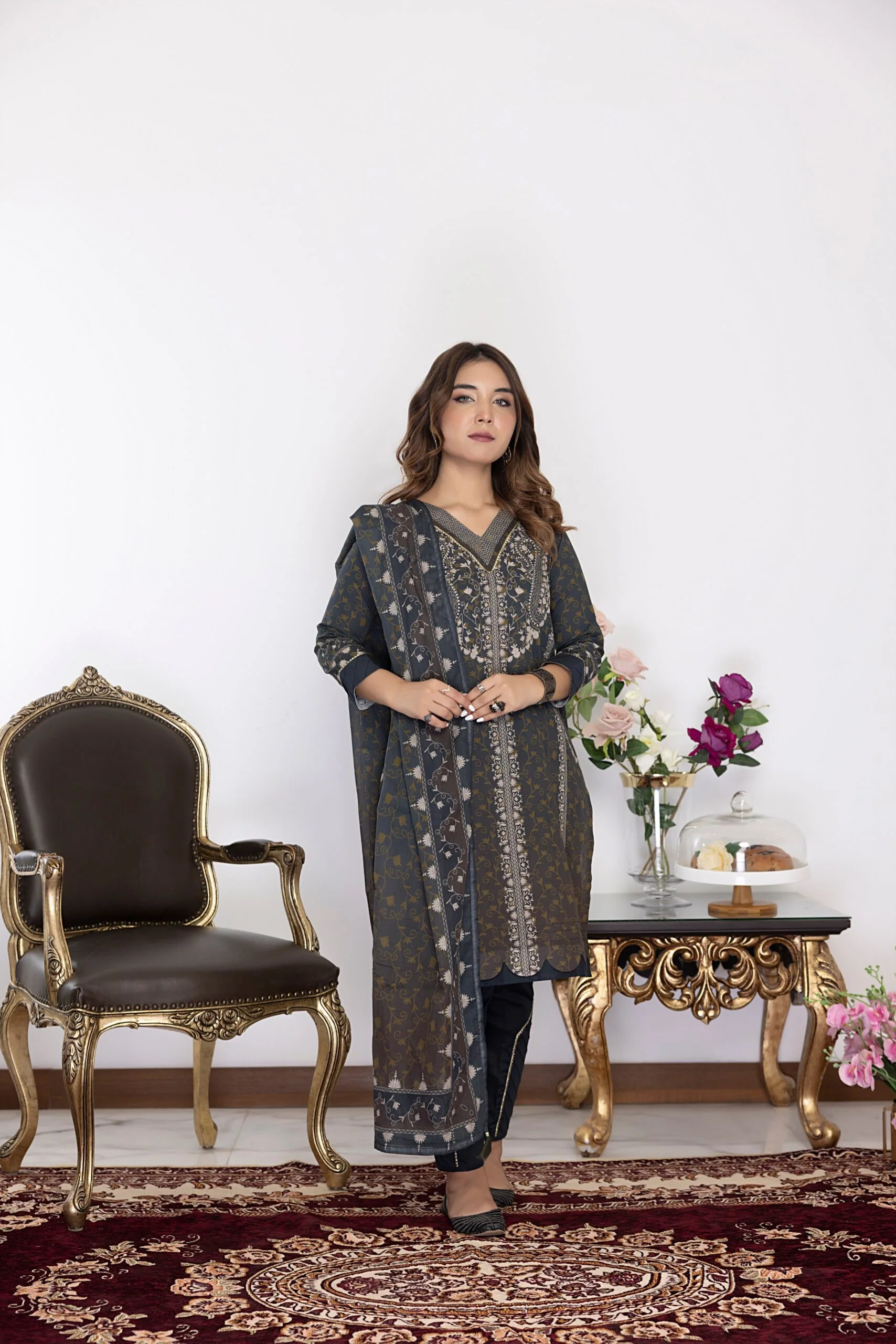 Identic Special Edition Printed Lawn Collection  – ISE-9 - Image 4