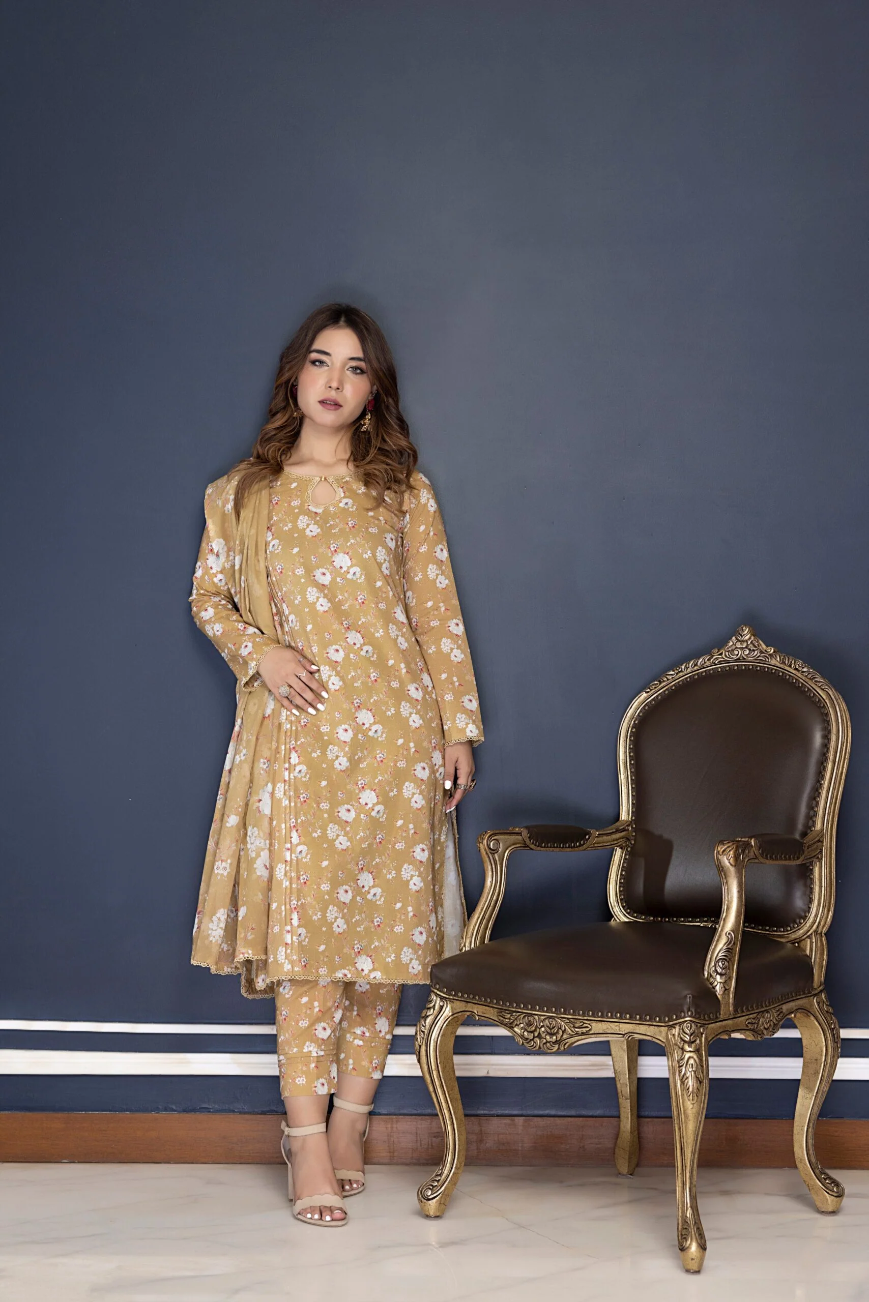 Identic Stitched Lawn Collection – ISE-12 - Image 2