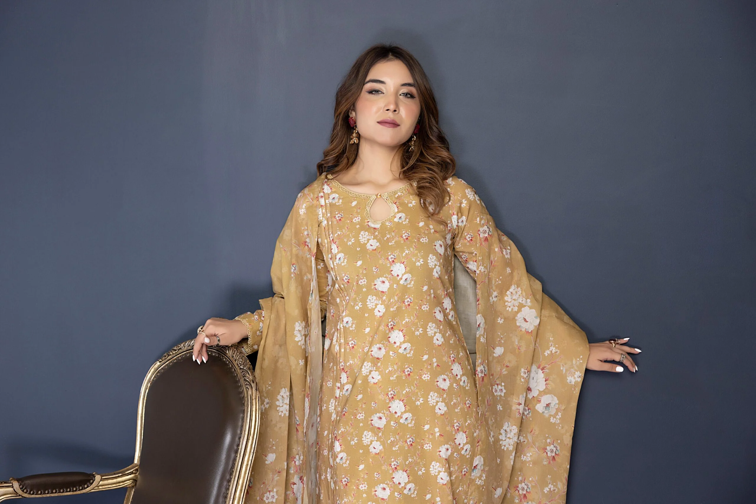 Identic Stitched Lawn Collection – ISE-12 - Image 3