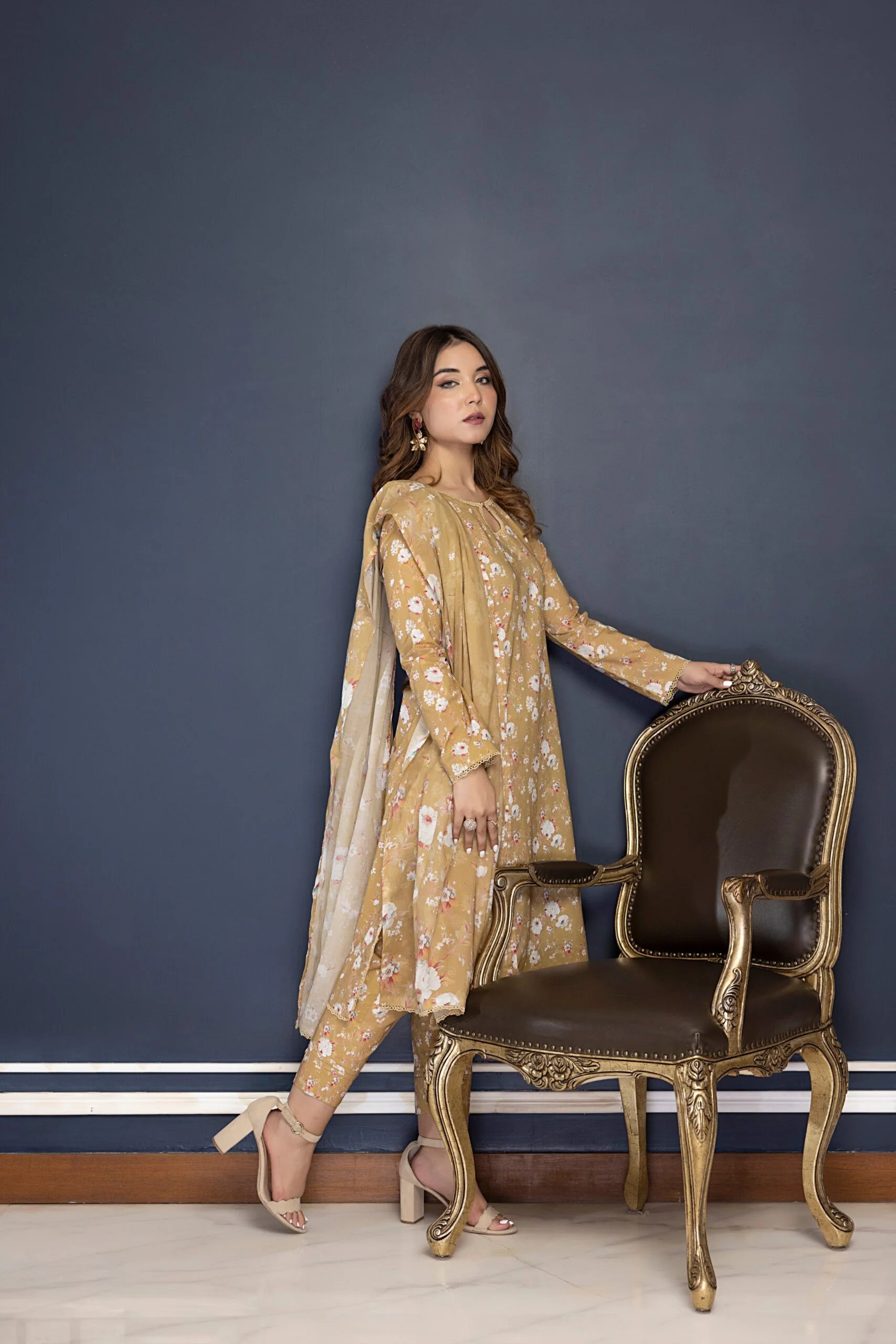 Identic Stitched Lawn Collection – ISE-12 - Image 4