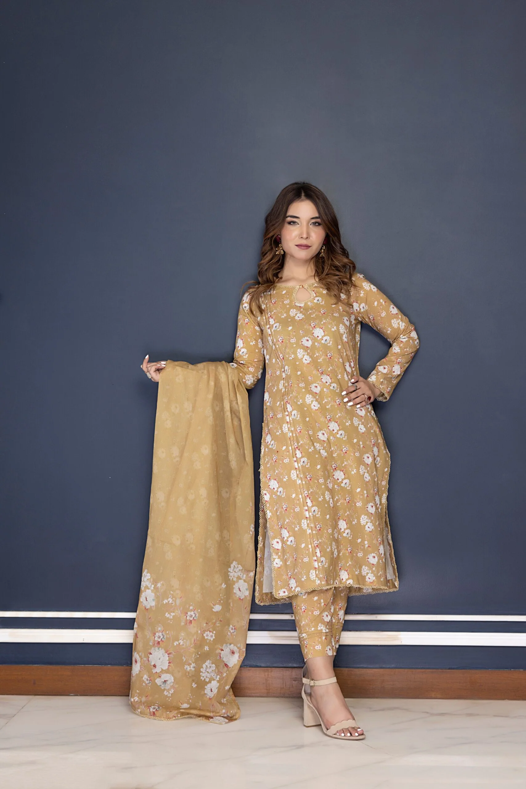 Identic Stitched Lawn Collection – ISE-12 - Image 5