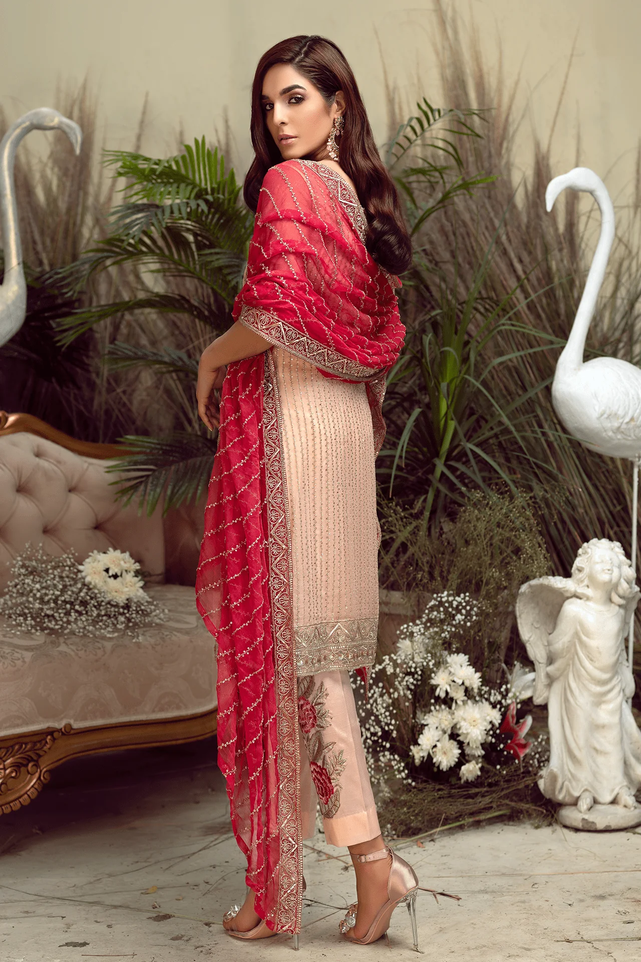 Imrozia Orabelle Embroidered Chiffon Collection 2019 – 08 Luminescent Pearl - Image 3