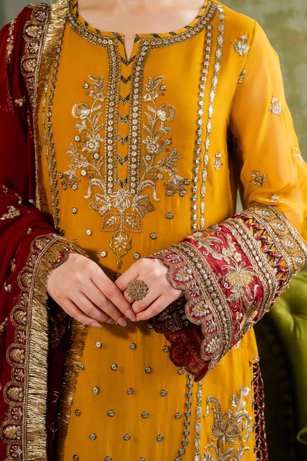Imrozia x Hania Aamir Naina Chiffon Formals – I-196 Naaz - Image 5