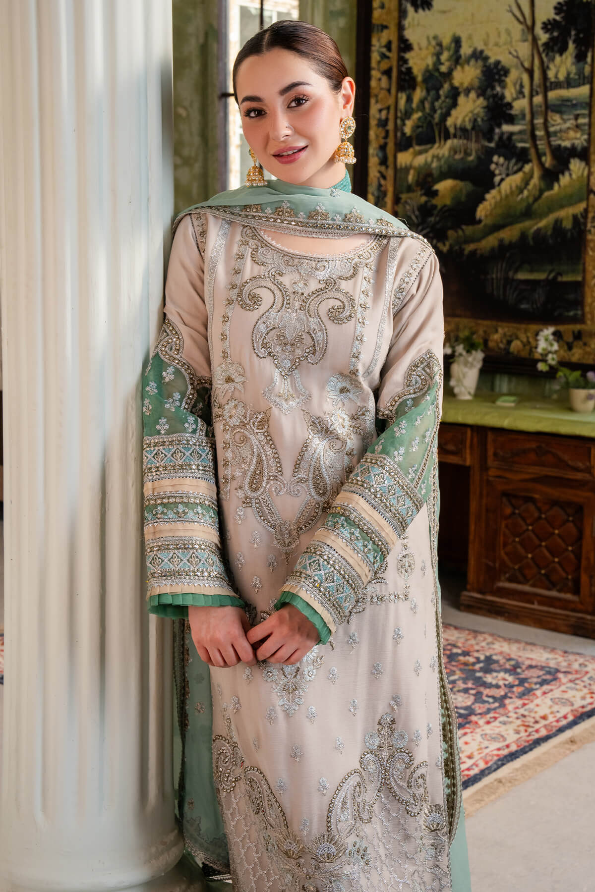 Imrozia x Hania Aamir Naina Chiffon Formals – I-198 Beena - Image 3